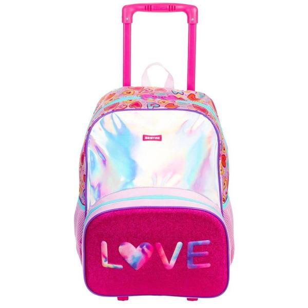 Imagem de Mochila De Rodinha Grande Sestini X Love - Colorido