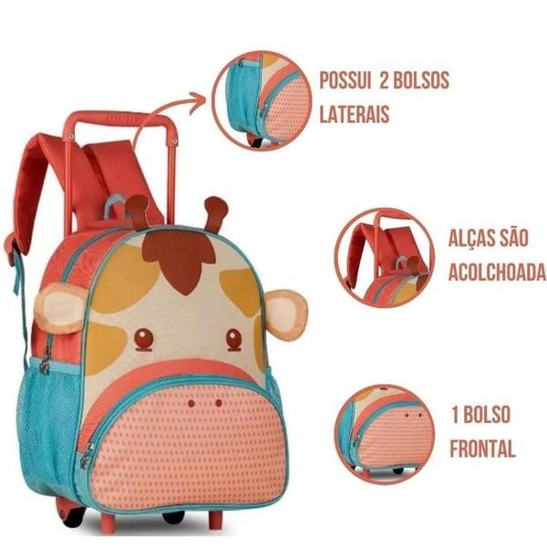 Imagem de Mochila de Rodinha Infantil escolar- Girafa