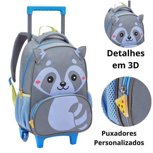 Imagem de Mochila de Rodinha Infantil Escolar Zoop