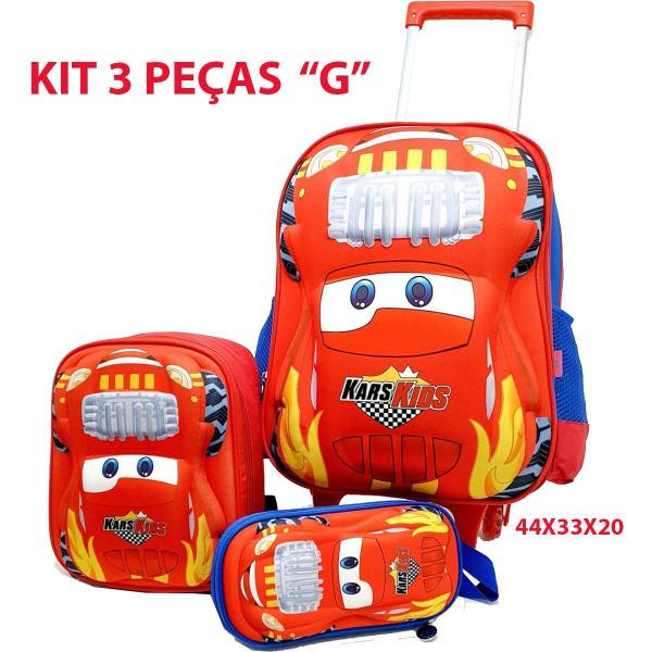 Imagem de Mochila De Rodinha Kit + Lancheira + Estojo Mck4513