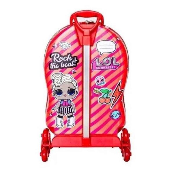 Imagem de Mochila de Rodinhas 3D Maxtoy Lol MC Vermelho