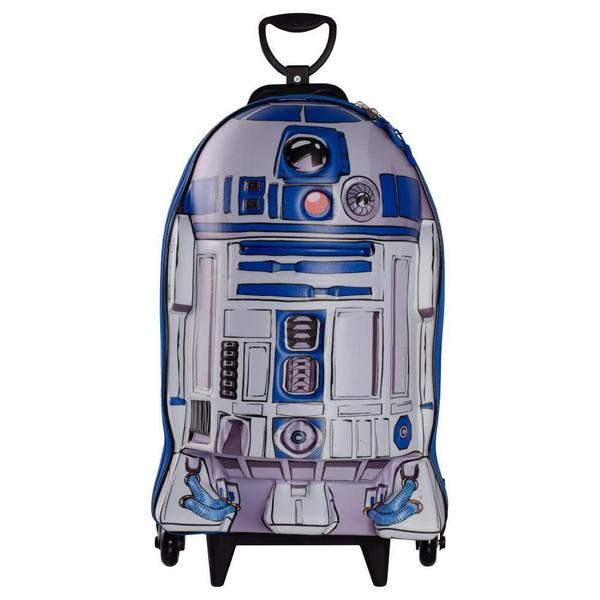 Imagem de Mochila De Rodinhas 3D Maxtoy Star Wars R2D2 Azul