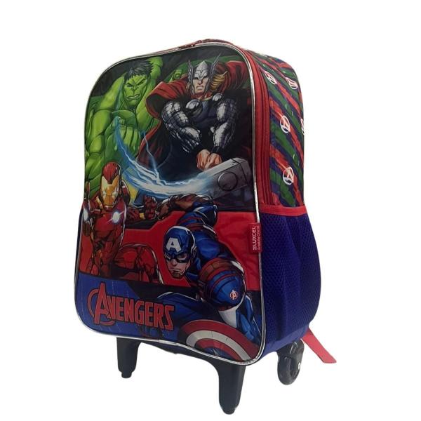 Imagem de Mochila De Rodinhas Dos Vingadores Avengers Escolar Azul