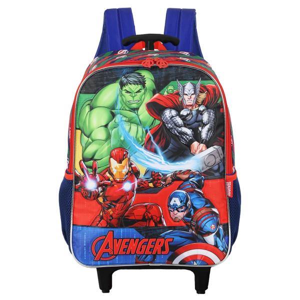 Imagem de Mochila De Rodinhas Dos Vingadores Avengers Escolar Azul