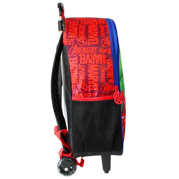 Imagem de Mochila De Rodinhas Dos Vingadores Avengers Escolar Vermelho