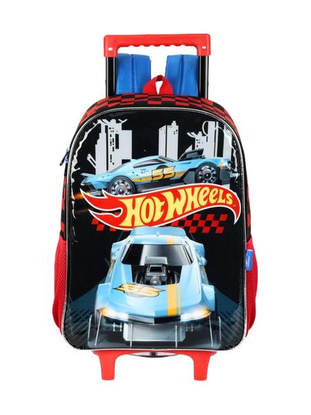 Imagem de Mochila De Rodinhas Escolar Hot Wheels Ic41512 - Preto