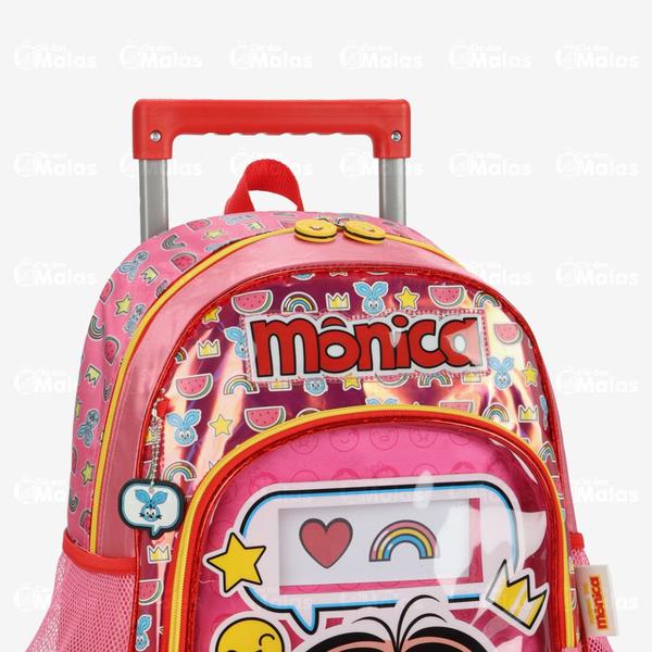 Imagem de Mochila De Rodinhas Escolar Infantil Mônica Luxo Luxcel