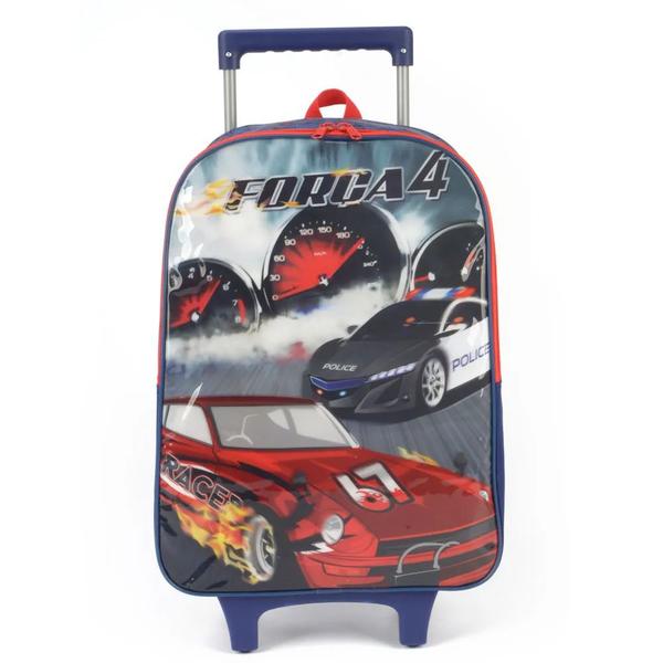 Imagem de Mochila De Rodinhas Escolar Menino Força 4 Motor Fire Luxcel