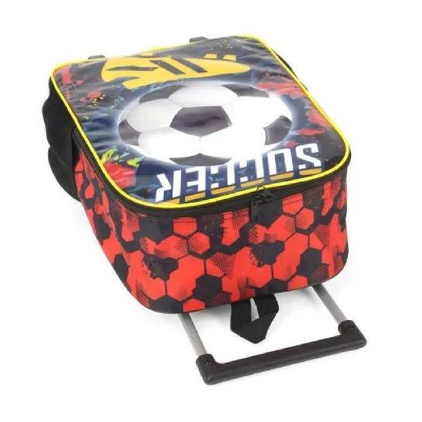 Imagem de Mochila De Rodinhas Escolar Menino Futebol Soccer Luxcel