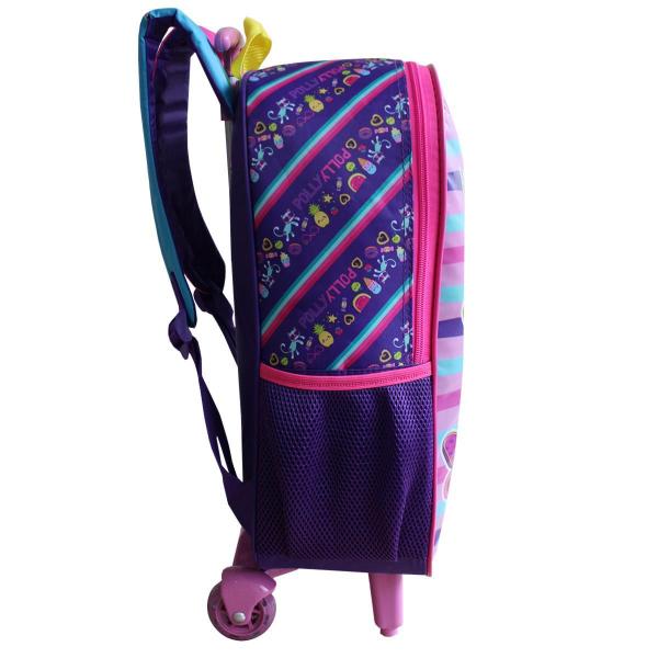 Imagem de Mochila De Rodinhas Escolar Polly Pocket Feminina Infantil