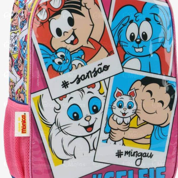 Imagem de Mochila de Rodinhas Escolar Turma da Mônica Luxcel Grande