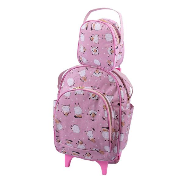 Imagem de Mochila De Rodinhas Infantil Bichinho com Lancheira Escolar Tam. G