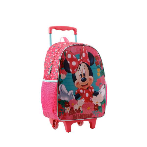 Imagem de Mochila de Rodinhas Infantil Love Minnie Rosa Xeryus 11410