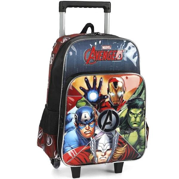 Imagem de Mochila de Rodinhas Infantil Menino Marvel Heróis Avengers