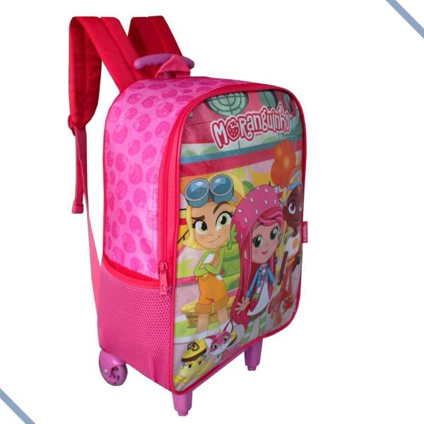 Imagem de Mochila De Rodinhas Juvenil Infantil Da Moranguinho Escolar