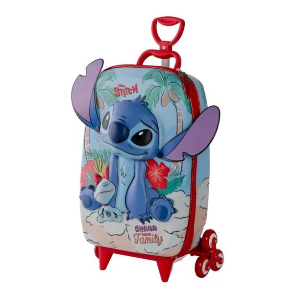 Imagem de Mochila De Rodinhas Mala De Bordo Infantil Lilo E Stitch