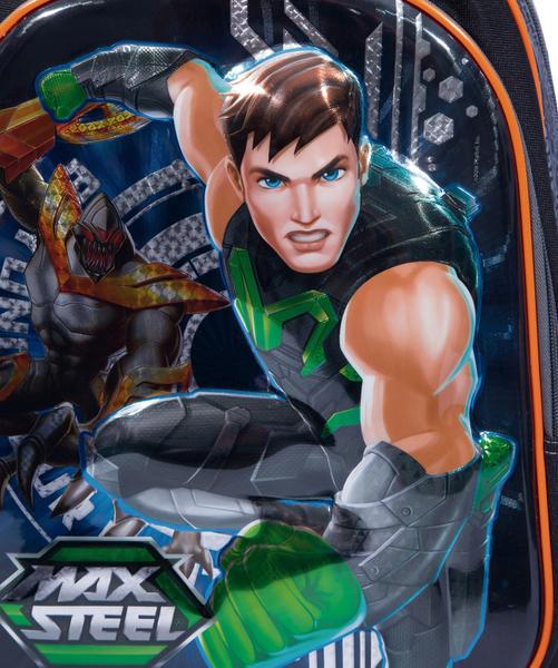 Imagem de Mochila De Rodinhas Max Steel 19X 3D Alto Relevo