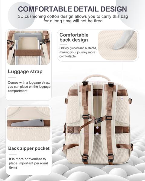 Imagem de Mochila de viagem coowoz Carry On para mulheres e homens com compartimento para laptop