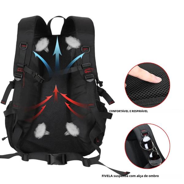 Imagem de Mochila de Viagem Leve e Impermeável 40L - Ideal para Camping e Hiking