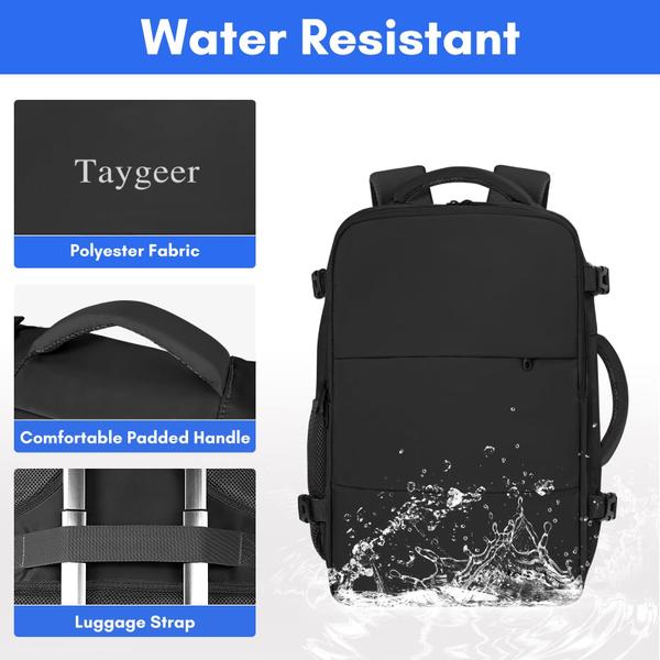 Imagem de Mochila de Viagem Taygeer 35L com Porta USB - Para Laptop