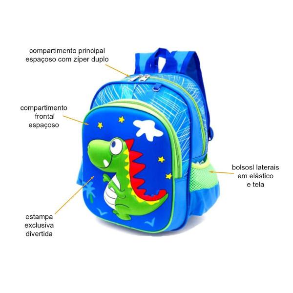 Imagem de Mochila Dinossauro Escolar Infantil 01931