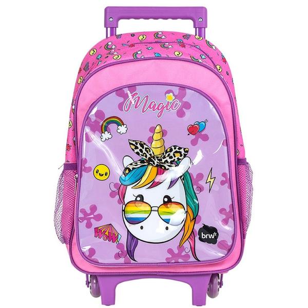 Imagem de Mochila e Lancheira Escolar Infantil Unicornio Magic BRW