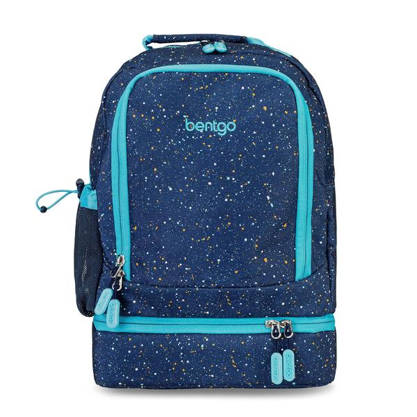 Imagem de Mochila e lancheira isolada Bentgo Kids Confetti Blue