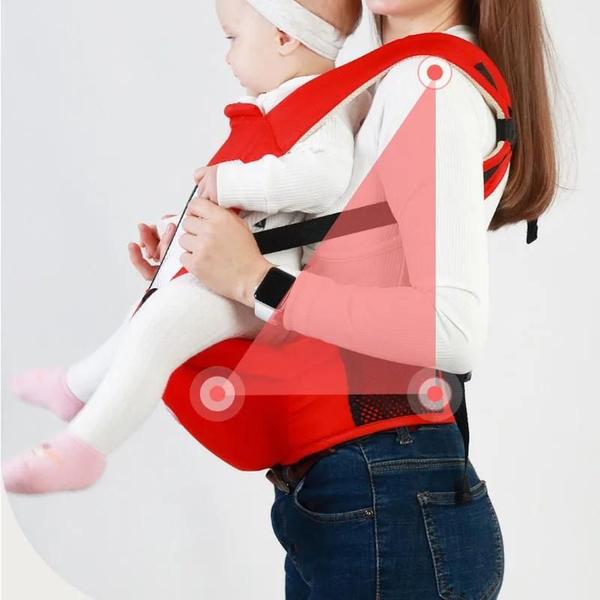 Imagem de Mochila Ergonômica Para Carregar Bebês, Infantil, Frontal, Canguru, Estilingue, Viagem, Hipseat