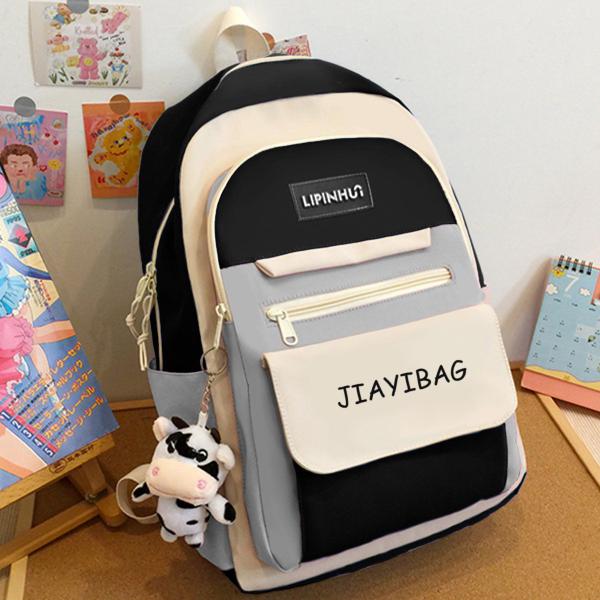 Imagem de Mochila Escola Juvenil Resistente Original Faculdade Premium Tiktok Blogueira Coreana Luxuosa Estilosa Notebook Top