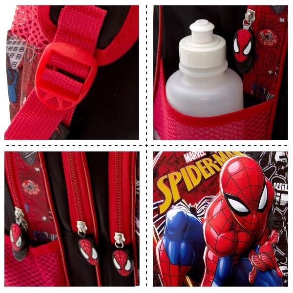 Imagem de Mochila Escolar 3D Infantil Homem Aranha De Costas