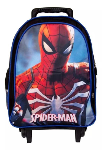 Imagem de Mochila Escolar 3d Infantil Homem Aranha De Rodinhas