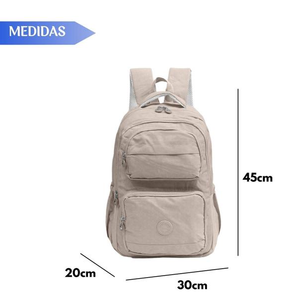 Imagem de Mochila Escolar Adolescente Feminina Estilosa Reforçada Faculdade Grande - Cores