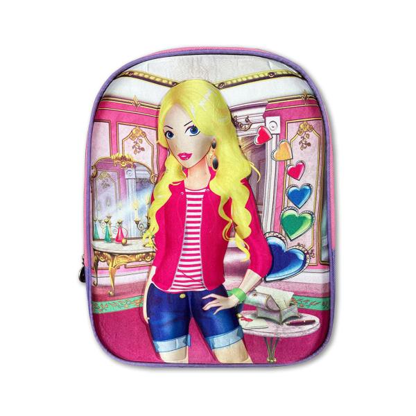 Imagem de Mochila Escolar Barbie Infantil Feminino 3D Pequena