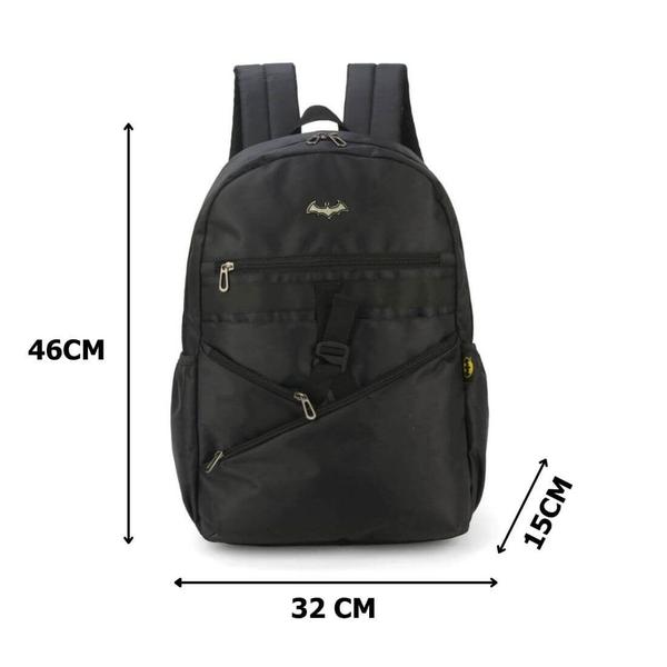 Mochila Escolar Batman para Notebook Preta - Luxcel Imagem de Mochila Escolar Batman para Notebook Preta