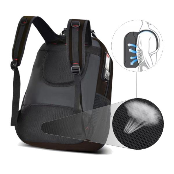 Imagem de Mochila Escolar Bolsa Executiva Grande Espaço para Notebook Cabo Fone de Ouvido e USB Alça de Mão