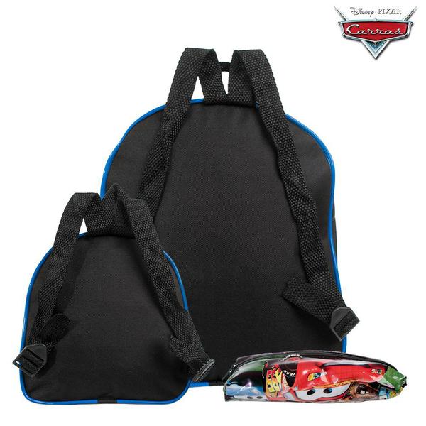 Imagem de Mochila Escolar Carros Disney Costas Kit Lancheira+Estojo