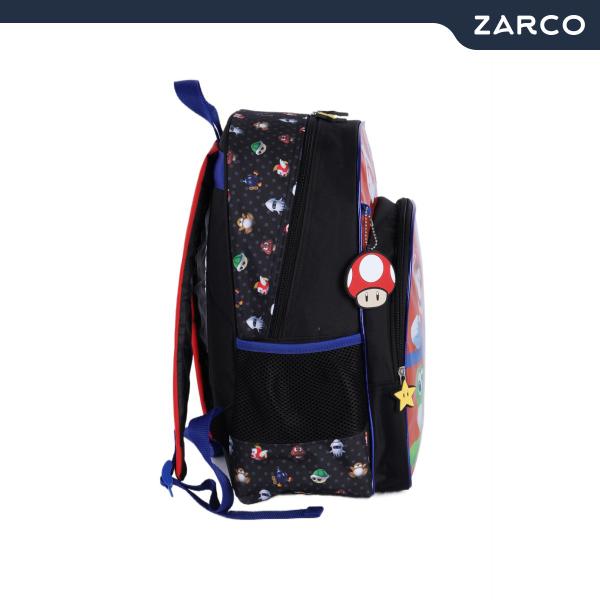 Imagem de Mochila Escolar Com Alça Regulável Super Mario Bros 4 Bolsos PU Com Chaveiro Aula Escola UP4YOU