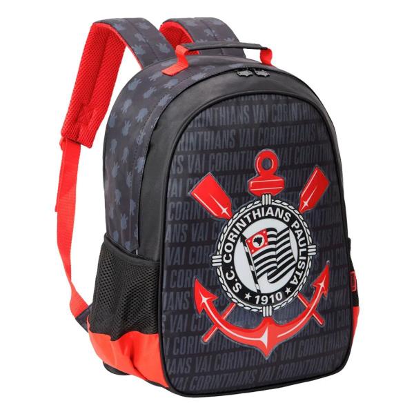 Imagem de Mochila Escolar Corinthians Preta Time Infantil Xeryus