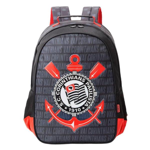 Imagem de Mochila Escolar Corinthians Preta Time Infantil Xeryus