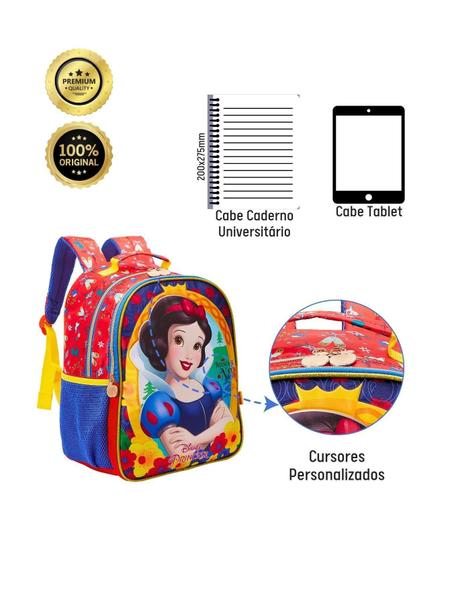 Imagem de Mochila Escolar Costas Branca De Neve  Disney 13082