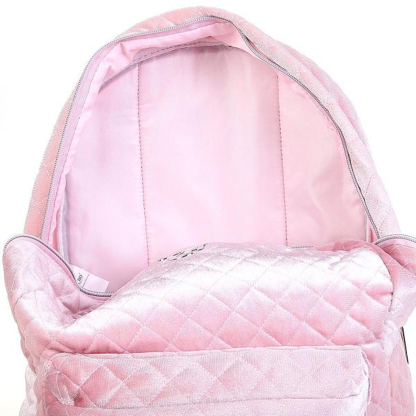 Imagem de Mochila  Escolar Costas Capricho Veludo Rosa Juvenil