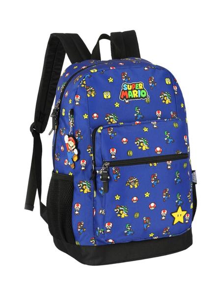 Imagem de Mochila Escolar Costas Juvenil Super Mario Ms47570 - ul