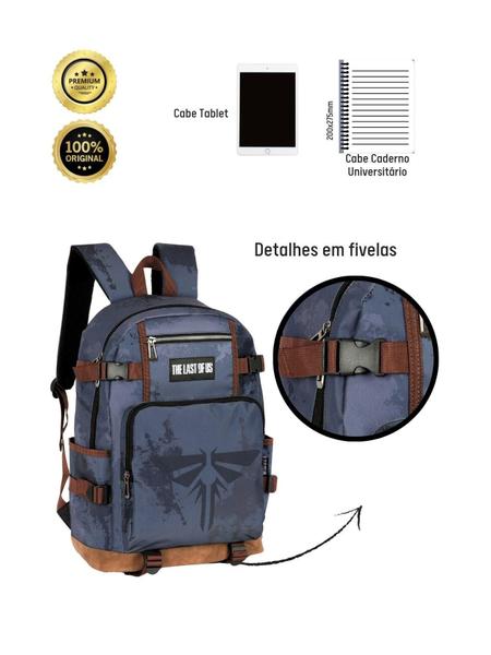 Imagem de Mochila Escolar Costas The Last Of Us Ms47795 - Cinza