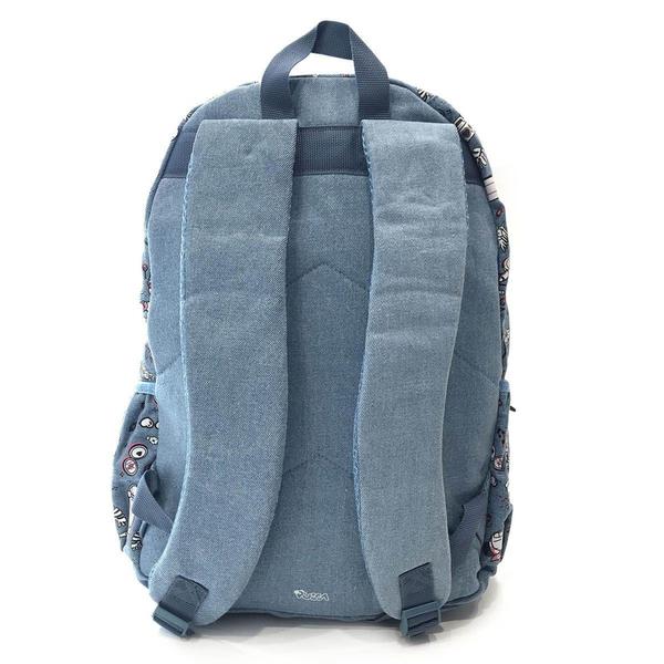 Imagem de Mochila Escolar da Pucca jeans claro seanite