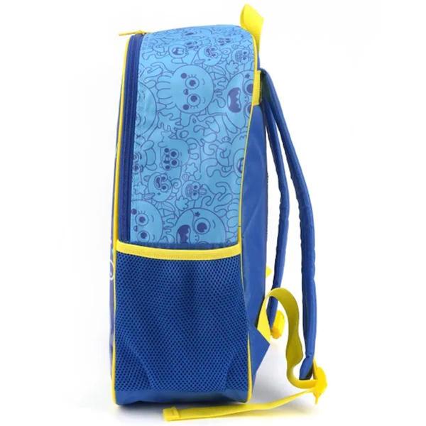 Imagem de Mochila Escolar De Alças Baby Shark Infantil Tubarão Amarelo