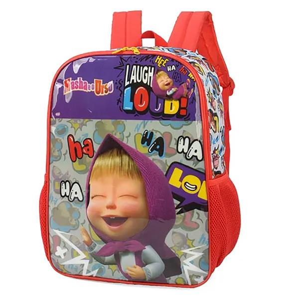 Imagem de Mochila Escolar De Alças Masha E O Urso Infantil Feminina