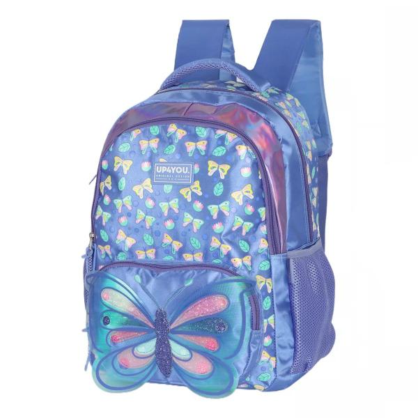 Imagem de Mochila Escolar de Costas Infantil Borboleta Glitter Luxcel