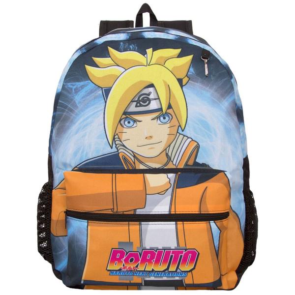 Imagem de Mochila Escolar de Costas Infantil Boruto Ninja Anime Aulas