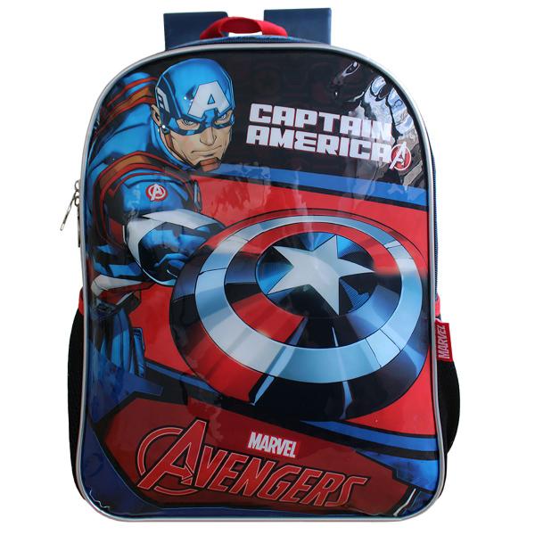 Imagem de Mochila Escolar De Costas Infantil Juvenil Marvel Vingadores Do Capitão América