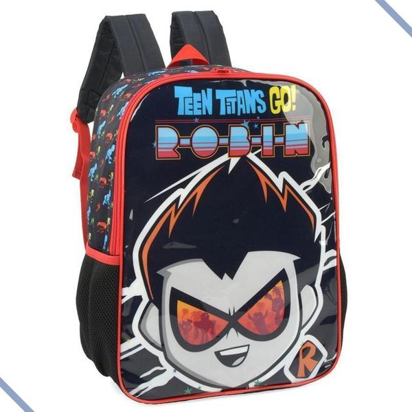 Imagem de Mochila Escolar De Costas Robin Teen Titans Infantil Juvenil